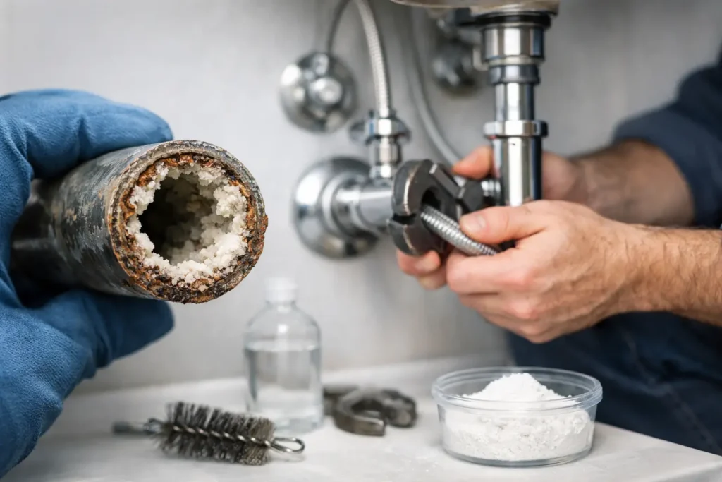 Wasserleitungen von Kalk befreien - so geht's