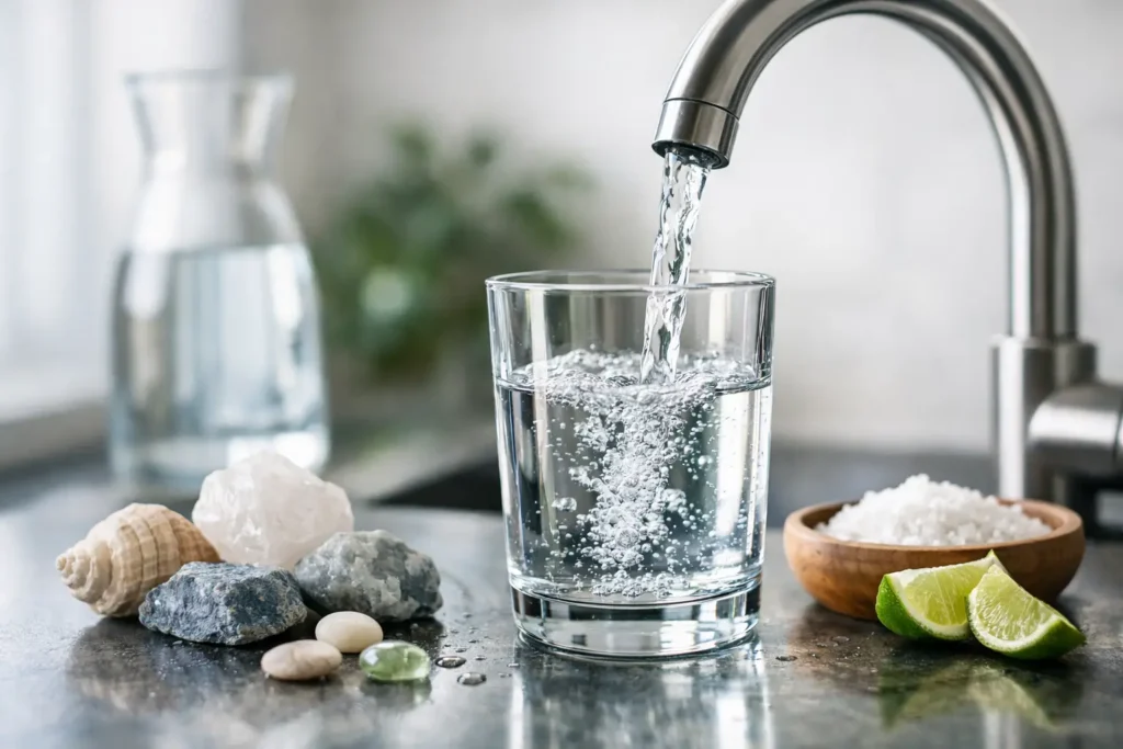 Mineralstoffe im Leitungswasser behalten