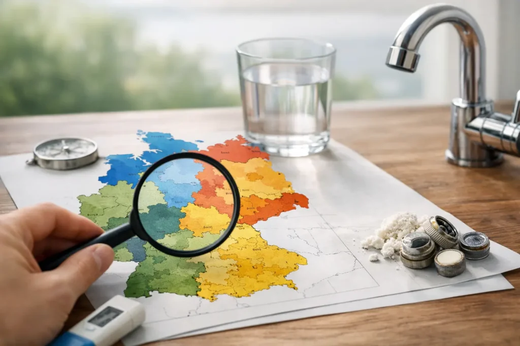 Wasserhärte Deutschland Karte richtig nutzen