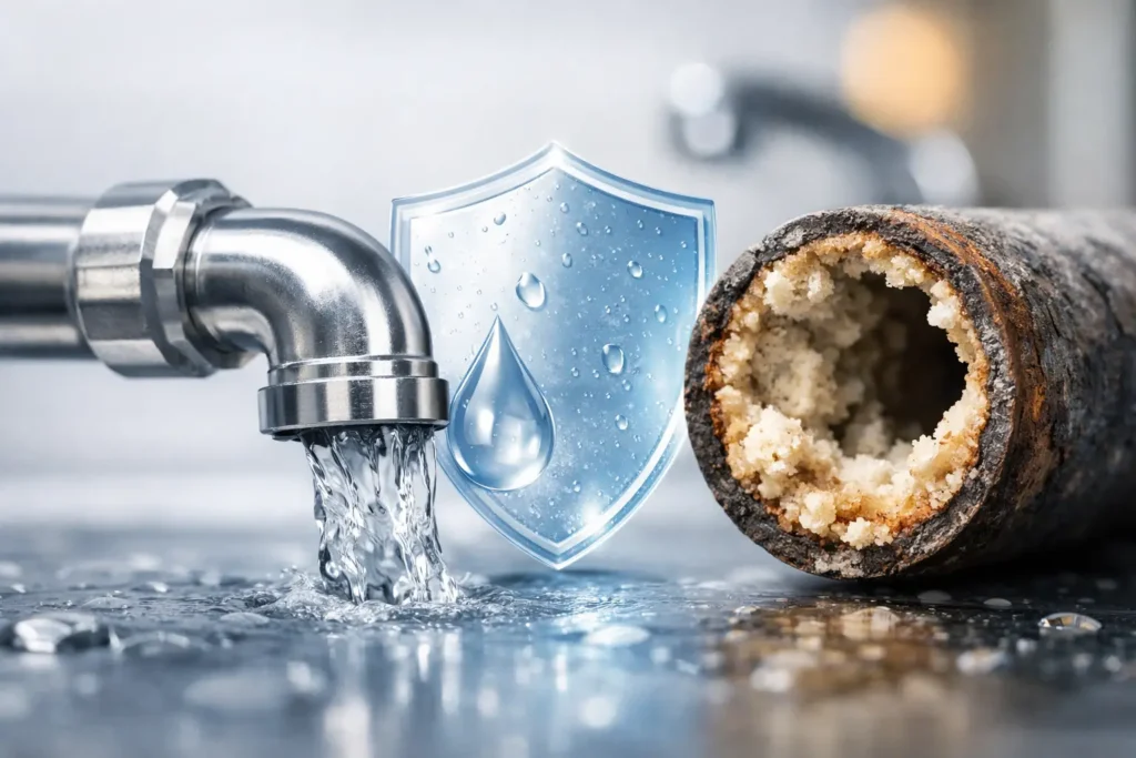 Wasserleitungen vor Verkalkung schützen